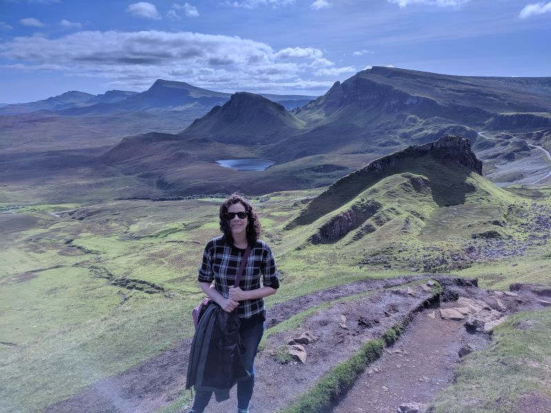 Erin Hiking in Scotland