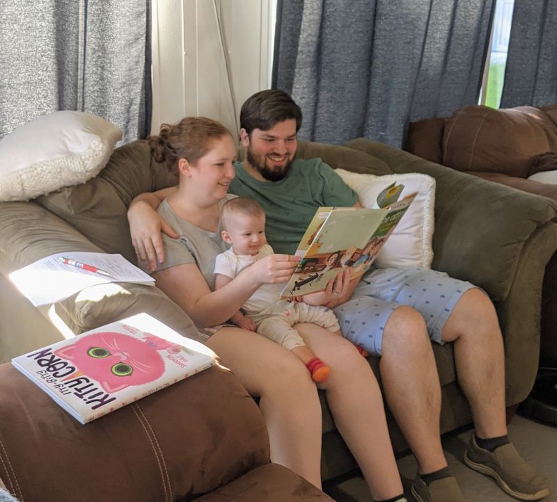 Reading With Our Niece