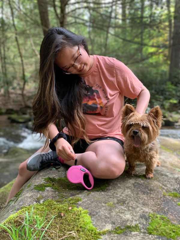 Relaxing After a Hike With Emmy