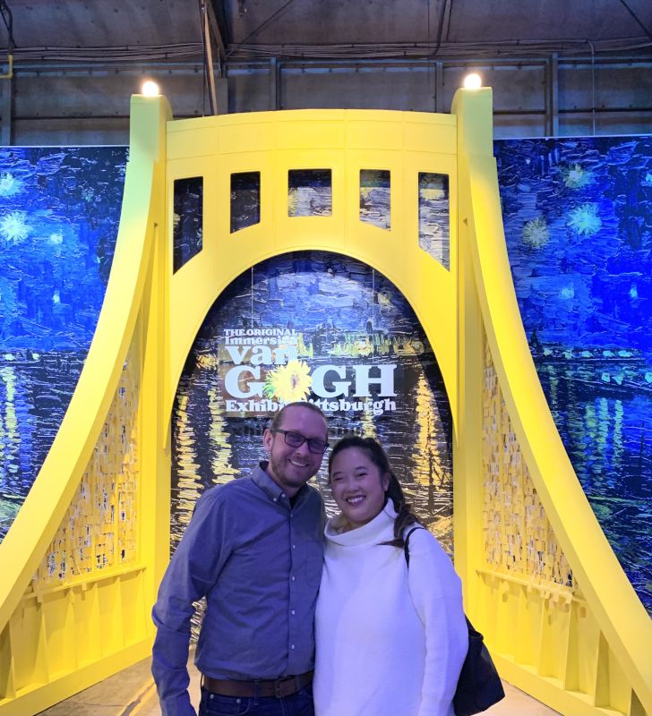 At the Immersive Van Gogh Exhibit