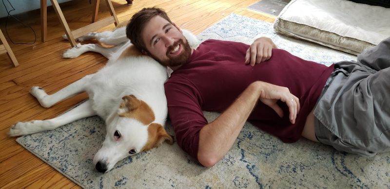 Dan & Frieda Relaxing at Home
