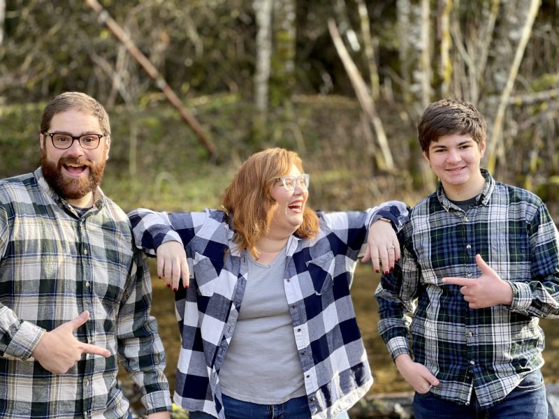 Being Silly During a Family Photo Shoot