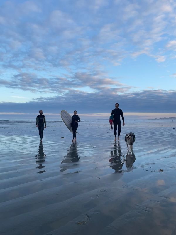 Mike Surfing With Friends