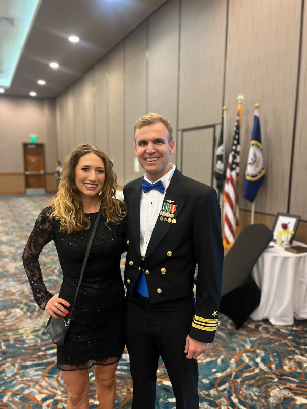 Dressed Up for a Navy Event
