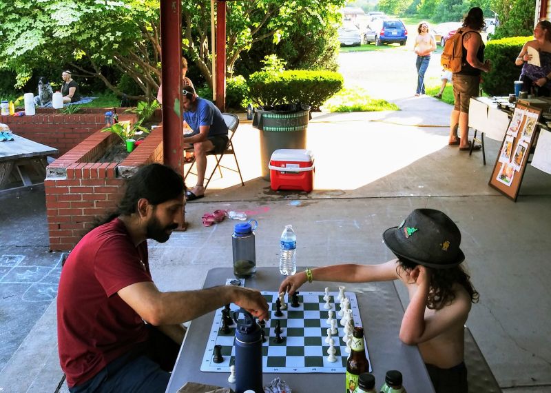 Chess With a Friend's Son