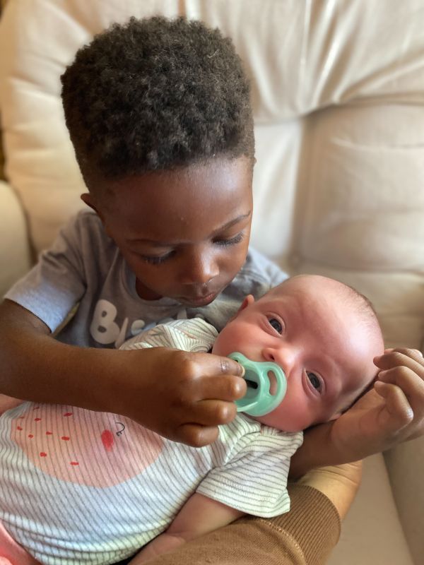 Meeting Our Baby Cousin