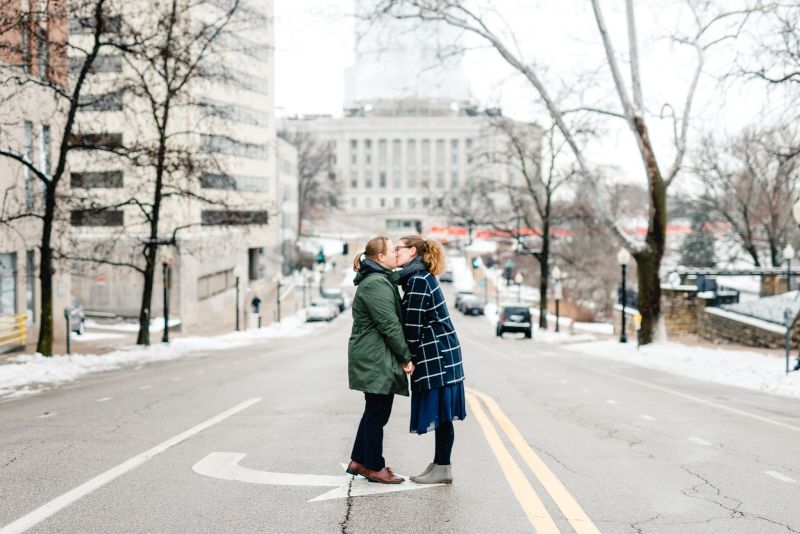 Sneaking a Kiss!