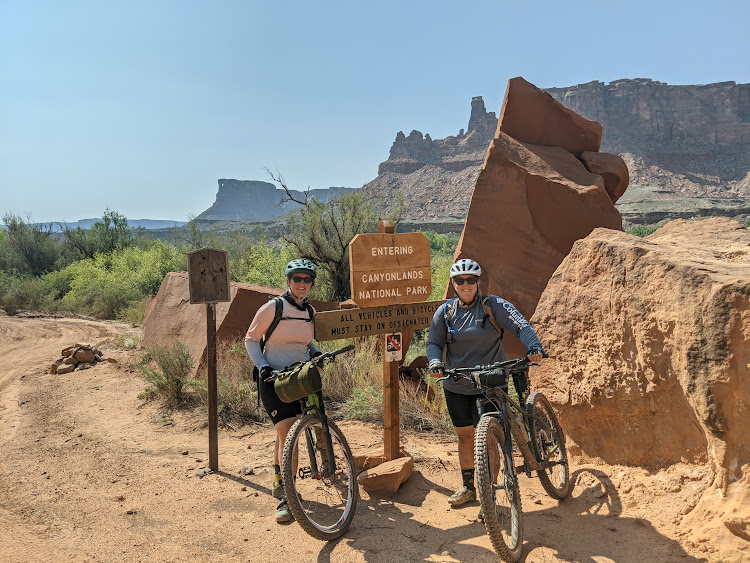 Biking in Canyonlands National Park