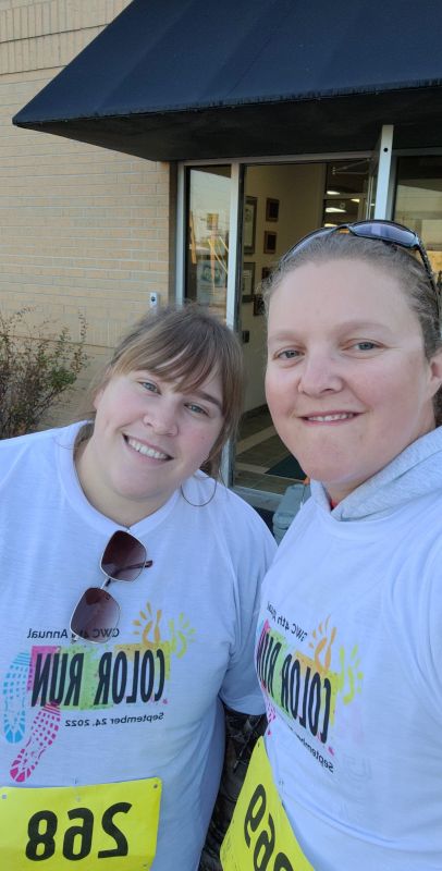 Participating in a Color Walk With a Close Friend