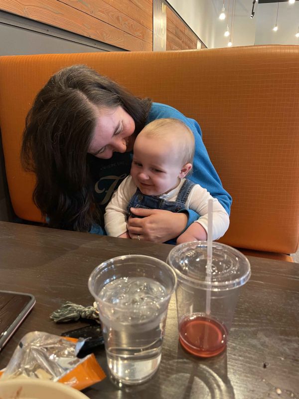 Leah with Her Friends Baby