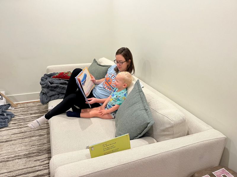 Ashley Reading to Our Best Friends' Son