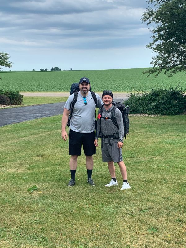 Josh Camping With a Friend