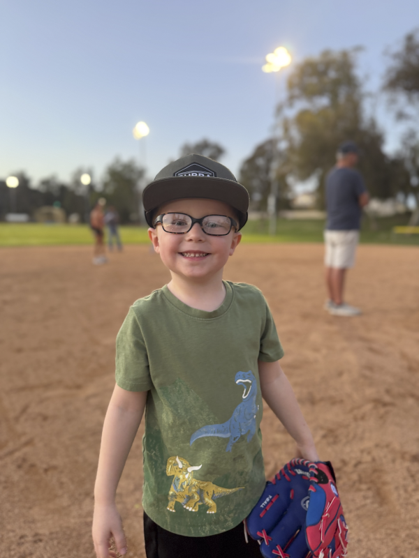 Declan at T-Ball Practice