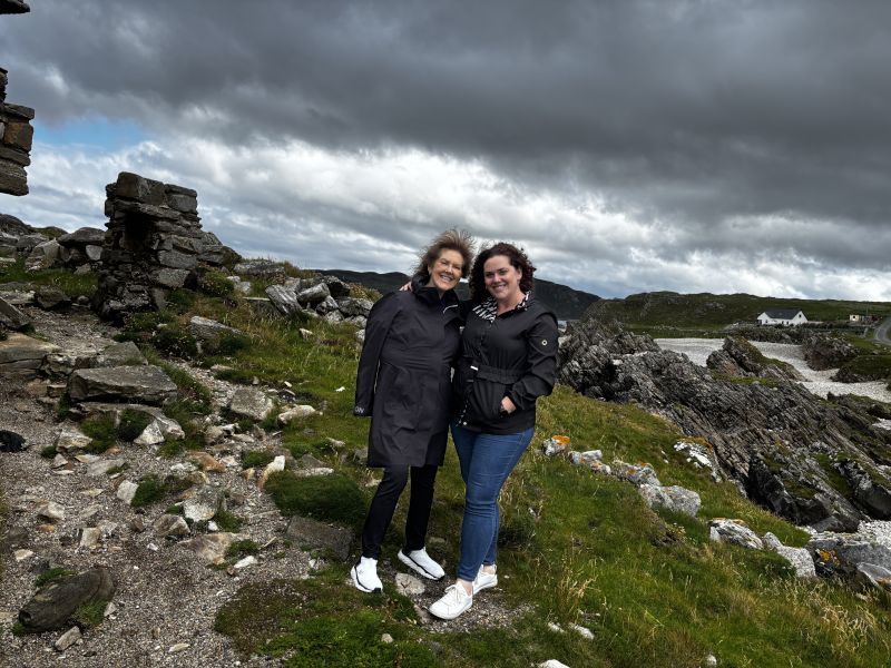 Aly and Her Mom in Ireland
