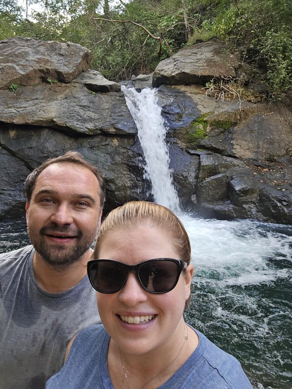 Waterfall Cliff Jumping in Costa Rice
