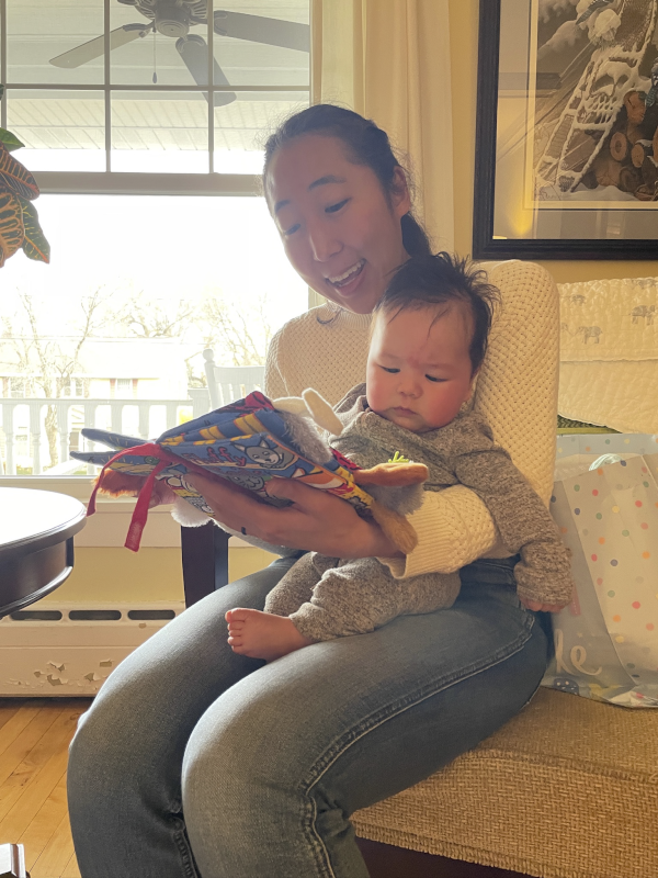 Reading With Our Nephew