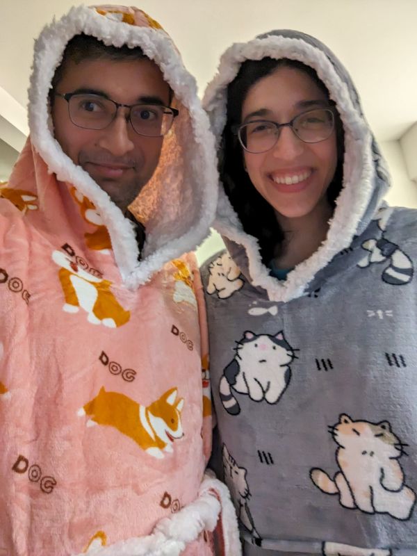 Warm in Our Puppy & Kitty Snuggies