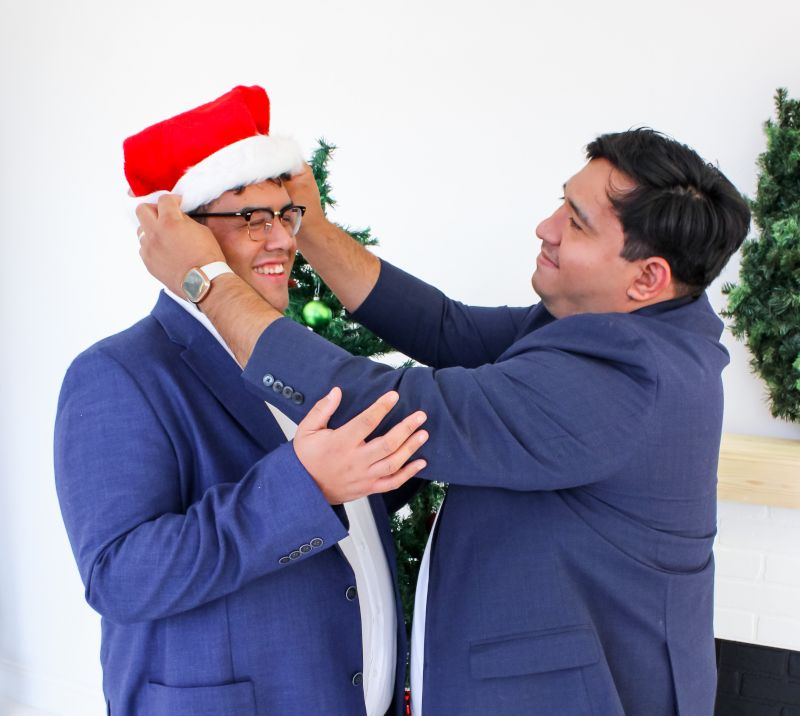 Getting Ready for a Christmas Photoshoot