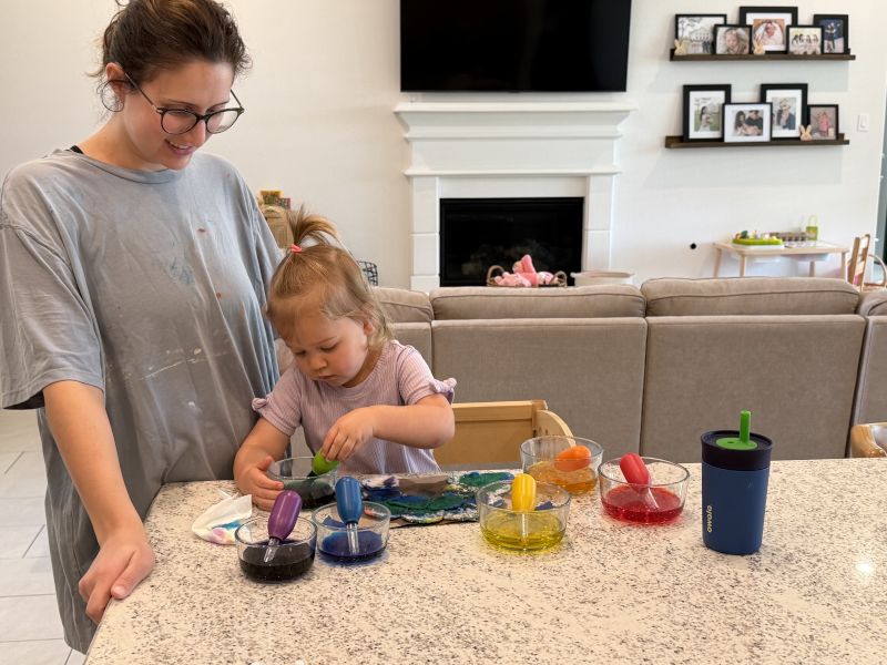 Rainbow Craft with Water Droppers