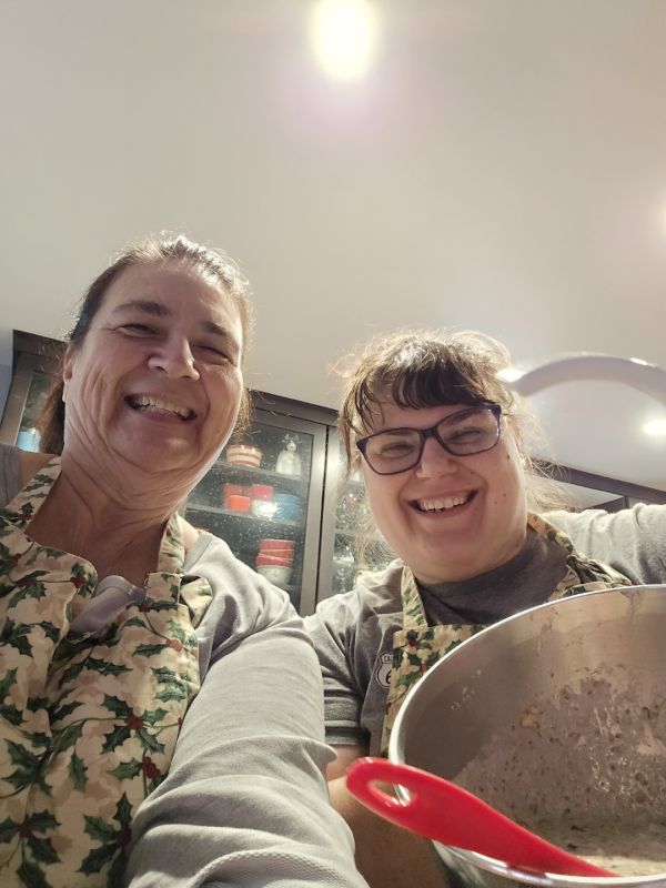 Baking Hungarian Cookies with Mom