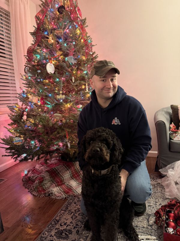 In Front of Our Christmas Tree