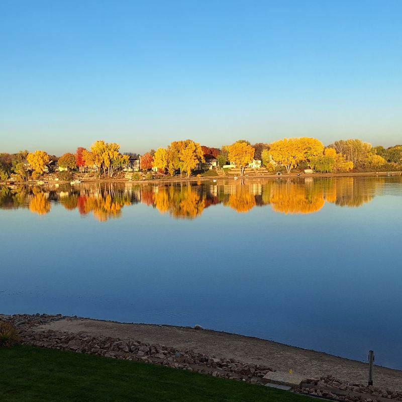 Enjoying the Fall Season from Our Deck