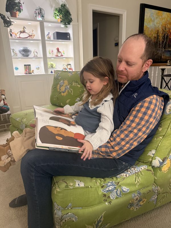 Reading to Our Niece