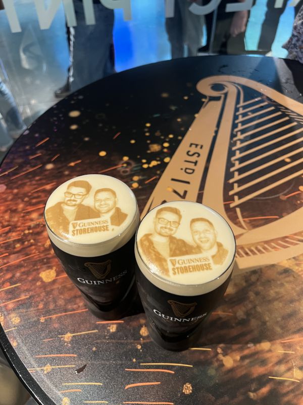 At the Guinness Factory in Dublin