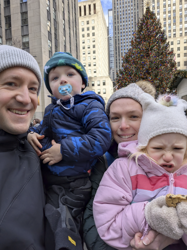 Visiting the Christmas Tree at Rockefeller Center
