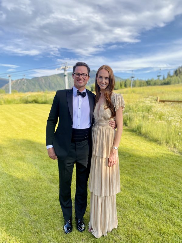 Celebrating Friends at Their Wedding in Colorado