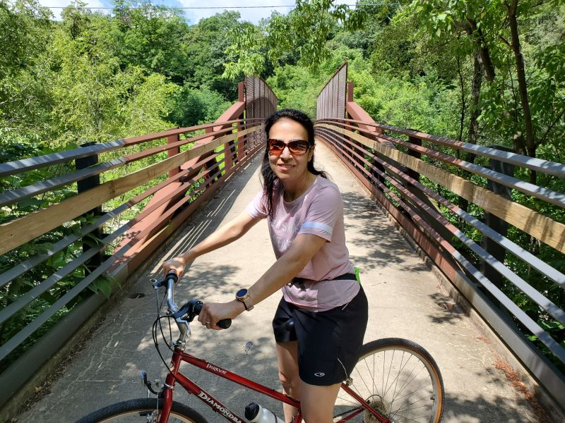 Lina on a Bike Ride