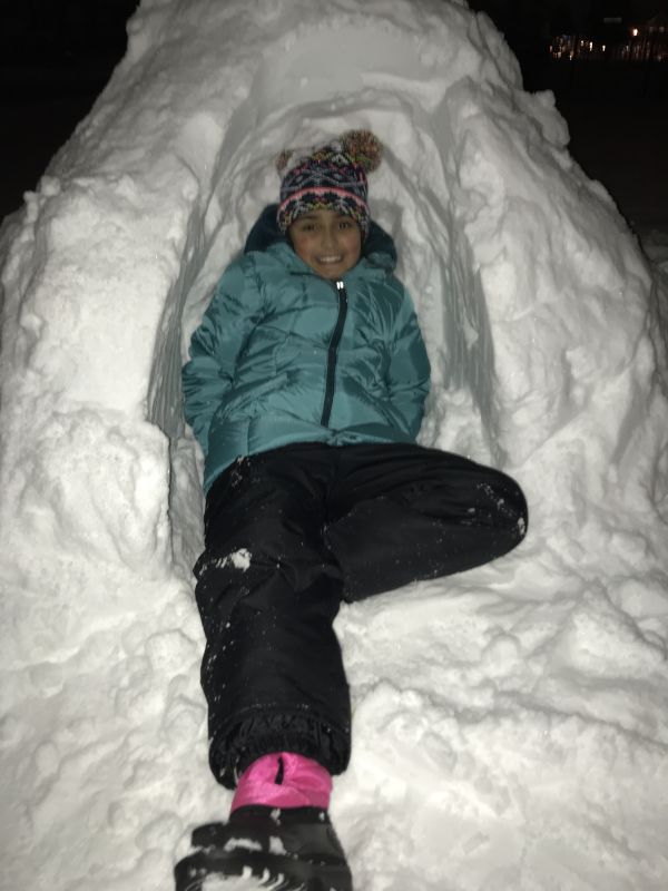 Meredith in Her Igloo