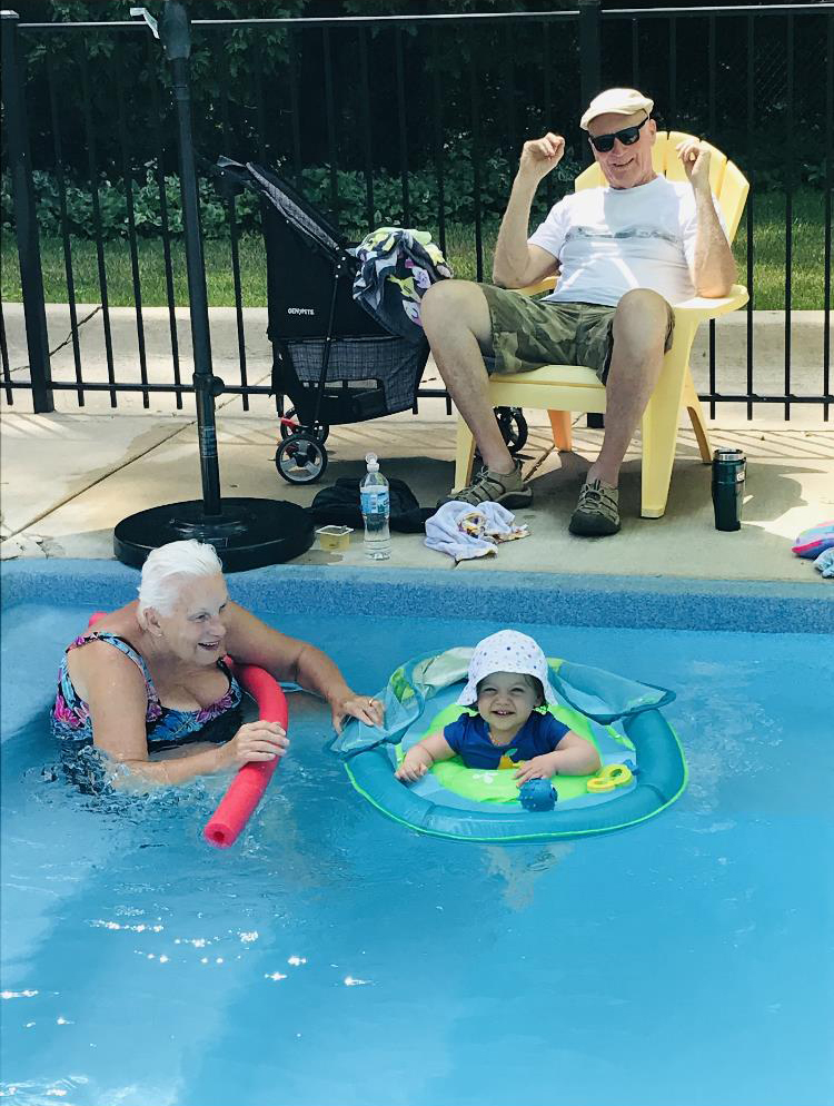 Mackenzie Swimming With Stephen's Parents