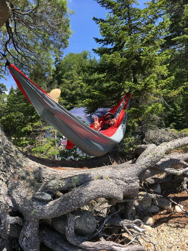 Relaxing on a Campout