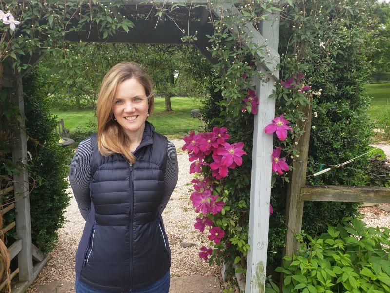 Christine at a Botanical Garden