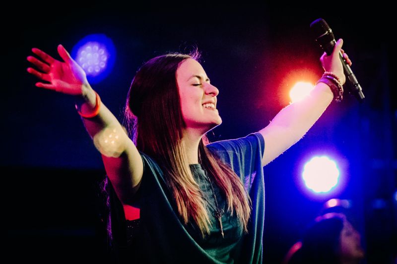 Kelli Singing for Our Church Music Team