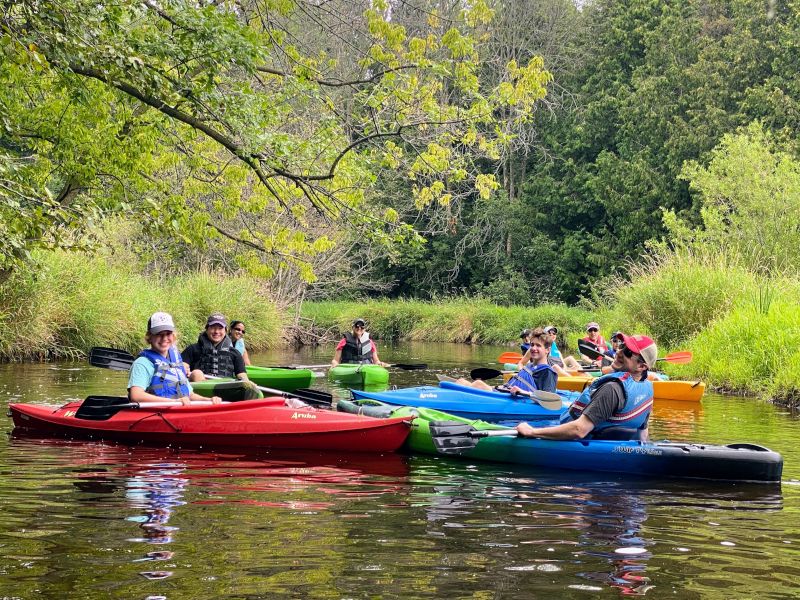 Floating Down the River With Family