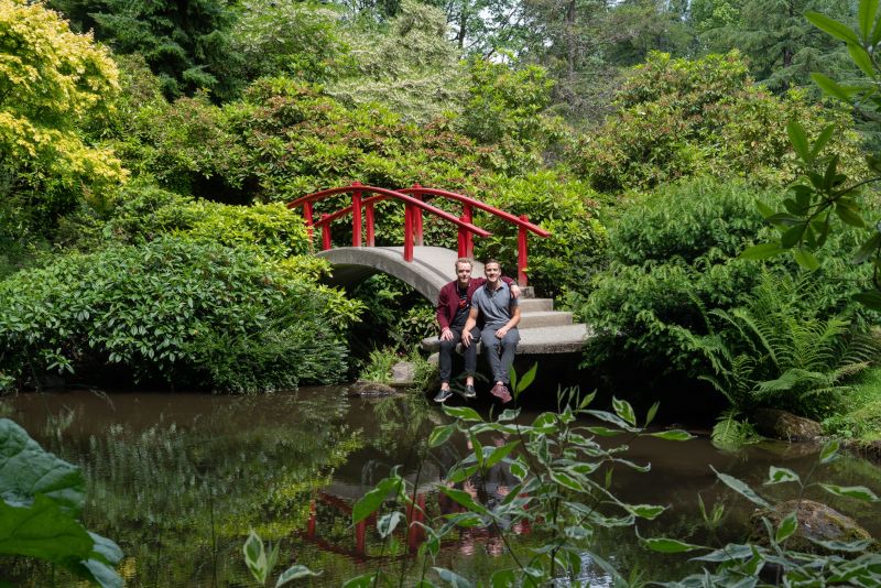 At the Japanese Gardens Near Our Home