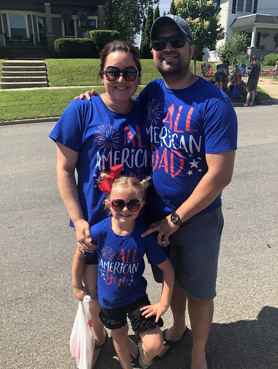 At the Community Fourth of July Parade