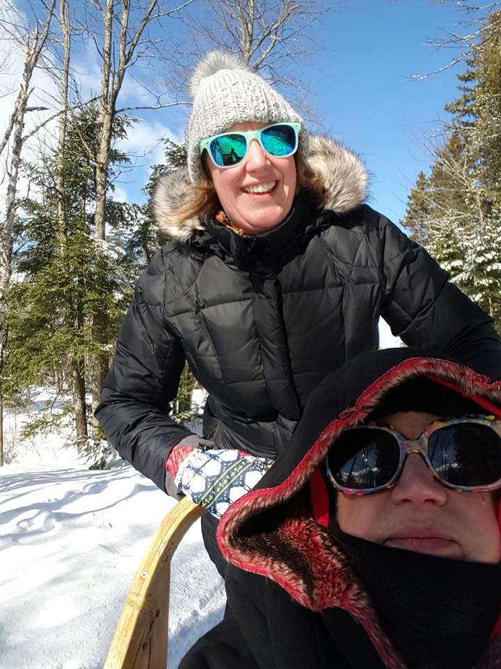 Alison & Her Mom Dogsledding in Quebec