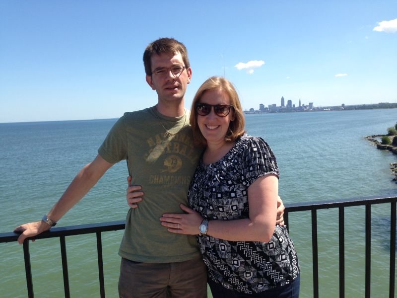 Cleveland Skyline on Lake Erie