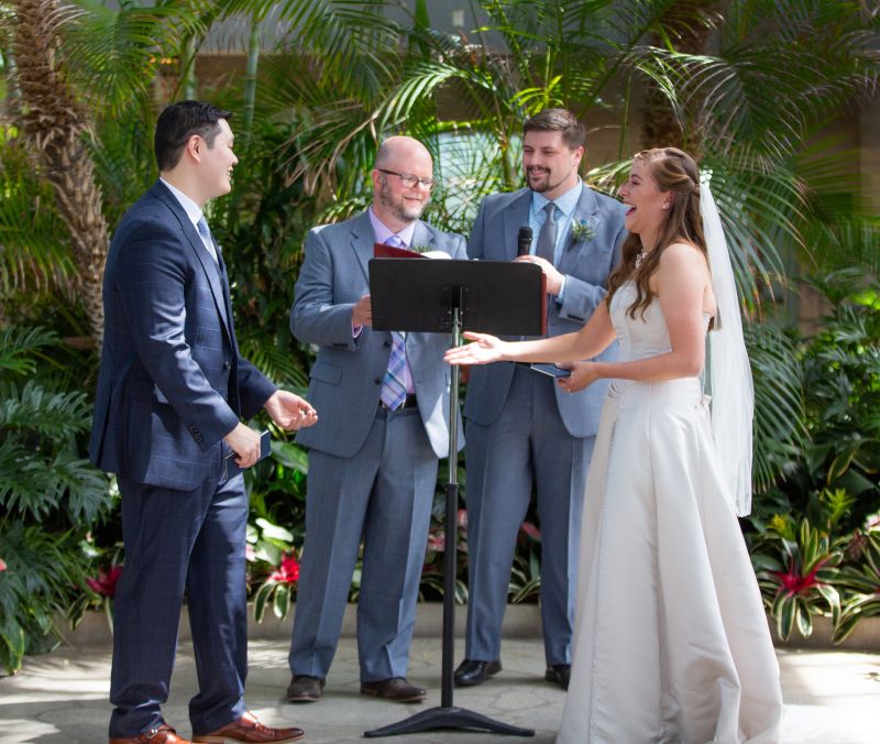 Officiating Tom's Sister's Wedding