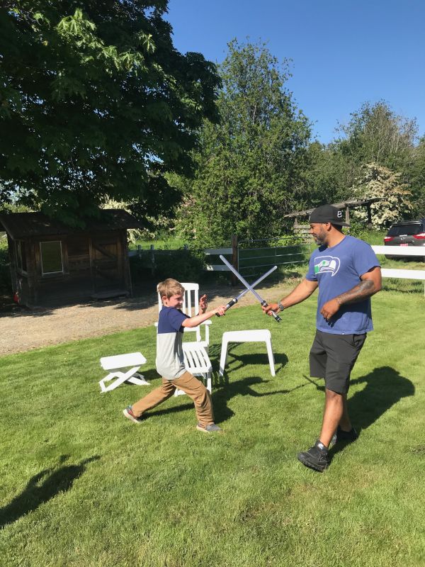 Marcus Playing with Our Nephew